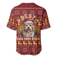 Havanese Best Dog Mom Christmas Baseball Jersey Xmas Holiday Patterns - Wonder Print Shop