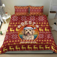 Havanese Best Dog Mom Christmas Bedding Set Xmas Holiday Patterns - Wonder Print Shop