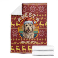 Havanese Best Dog Mom Christmas Blanket Xmas Holiday Patterns - Wonder Print Shop