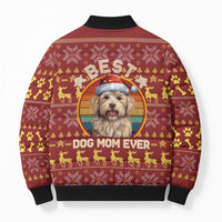 Havanese Best Dog Mom Christmas Bomber Puffer Jacket Xmas Holiday Patterns - Wonder Print Shop
