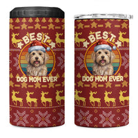 Havanese Best Dog Mom Christmas 4 in 1 Can Cooler Tumbler Xmas Holiday Patterns - Wonder Print Shop