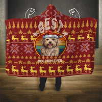 Havanese Best Dog Mom Christmas Hooded Blanket Xmas Holiday Patterns - Wonder Print Shop
