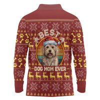 Havanese Best Dog Mom Christmas Long Sleeve Polo Shirt Xmas Holiday Patterns - Wonder Print Shop