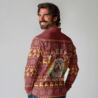 Havanese Best Dog Mom Christmas Long Sleeve Polo Shirt Xmas Holiday Patterns - Wonder Print Shop