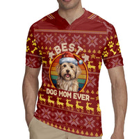 Havanese Best Dog Mom Christmas Rugby Jersey Xmas Holiday Patterns - Wonder Print Shop