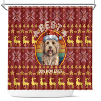 Havanese Best Dog Mom Christmas Shower Curtain Xmas Holiday Patterns - Wonder Print Shop
