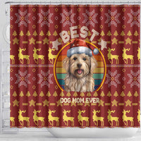 Havanese Best Dog Mom Christmas Shower Curtain Xmas Holiday Patterns - Wonder Print Shop