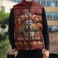 Havanese Best Dog Mom Christmas Sleeveless Puffer Jacket Xmas Holiday Patterns - Wonder Print Shop