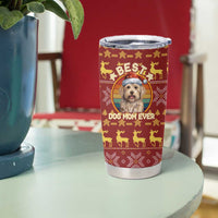 Havanese Best Dog Mom Christmas Tumbler Cup Xmas Holiday Patterns - Wonder Print Shop