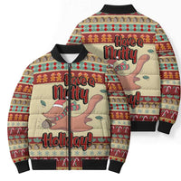 Have A Nutty Holiday Christmas Christmas Bomber Puffer Jacket Xmas Holiday Patterns - Wonder Print Shop