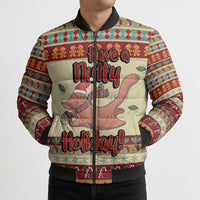 Have A Nutty Holiday Christmas Christmas Bomber Puffer Jacket Xmas Holiday Patterns - Wonder Print Shop