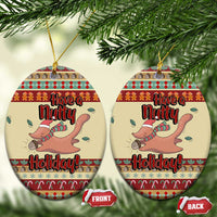 Have A Nutty Holiday Christmas Ceramic Ornament Xmas Holiday Patterns - Wonder Print Shop