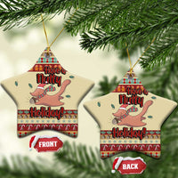 Have A Nutty Holiday Christmas Ceramic Ornament Xmas Holiday Patterns - Wonder Print Shop
