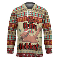 Have A Nutty Holiday Christmas Christmas Hockey Jersey Xmas Holiday Patterns - Wonder Print Shop