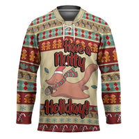Have A Nutty Holiday Christmas Christmas Hockey Jersey Xmas Holiday Patterns - Wonder Print Shop