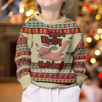 Have A Nutty Holiday Christmas Kid Ugly Christmas Sweater Xmas Holiday Patterns - Wonder Print Shop
