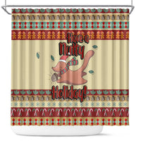 Have A Nutty Holiday Christmas Christmas Shower Curtain Xmas Holiday Patterns - Wonder Print Shop