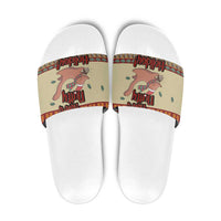 Have A Nutty Holiday Christmas Christmas Slide Sandals Xmas Holiday Patterns - Wonder Print Shop