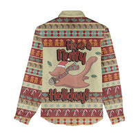 Have A Nutty Holiday Christmas Christmas Women Casual Shirt Xmas Holiday Patterns - Wonder Print Shop