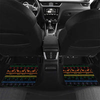 Have A Super Gay Holiday Christmas Car Mats Xmas Holiday Patterns - Wonder Print Shop