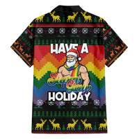 Have A Super Gay Holiday Christmas Hawaiian Shirt Xmas Holiday Patterns - Wonder Print Shop