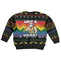Have A Super Gay Holiday Christmas Kid Ugly Christmas Sweater Xmas Holiday Patterns - Wonder Print Shop