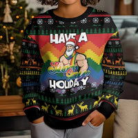 Have A Super Gay Holiday Christmas Kid Ugly Christmas Sweater Xmas Holiday Patterns - Wonder Print Shop