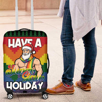 Have A Super Gay Holiday Christmas Luggage Cover Xmas Holiday Patterns - Wonder Print Shop