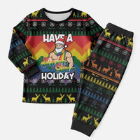 Have A Super Gay Holiday Christmas Pajama Set Xmas Holiday Patterns - Wonder Print Shop