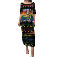 Have A Super Gay Holiday Christmas Puletasi Xmas Holiday Patterns - Wonder Print Shop