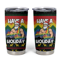 Have A Super Gay Holiday Christmas Tumbler Cup Xmas Holiday Patterns - Wonder Print Shop