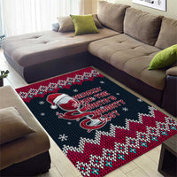 Headin For Santas Naughty Christmas Christmas Area Rug Xmas Holiday Patterns - Wonder Print Shop