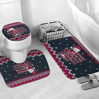 Headin For Santas Naughty Christmas Christmas Bathroom Set Xmas Holiday Patterns - Wonder Print Shop