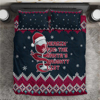 Headin For Santas Naughty Christmas Christmas Bedding Set Xmas Holiday Patterns - Wonder Print Shop