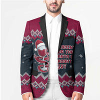 Headin For Santas Naughty Christmas Christmas Blazer Xmas Holiday Patterns - Wonder Print Shop