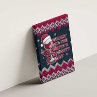 Headin For Santas Naughty Christmas Christmas Canvas Wall Art Xmas Holiday Patterns - Wonder Print Shop