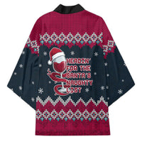 Headin For Santas Naughty Christmas Christmas Kimono Xmas Holiday Patterns - Wonder Print Shop