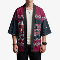 Headin For Santas Naughty Christmas Christmas Kimono Xmas Holiday Patterns - Wonder Print Shop