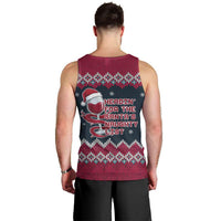 Headin For Santas Naughty Christmas Christmas Men Tank Top Xmas Holiday Patterns - Wonder Print Shop