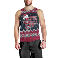 Headin For Santas Naughty Christmas Christmas Men Tank Top Xmas Holiday Patterns - Wonder Print Shop
