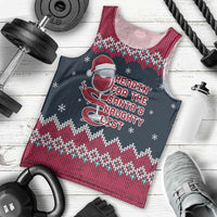 Headin For Santas Naughty Christmas Christmas Men Tank Top Xmas Holiday Patterns - Wonder Print Shop