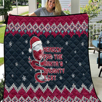 Headin For Santas Naughty Christmas Christmas Quilt Xmas Holiday Patterns - Wonder Print Shop