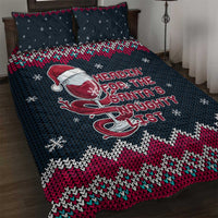 Headin For Santas Naughty Christmas Christmas Quilt Bed Set Xmas Holiday Patterns - Wonder Print Shop