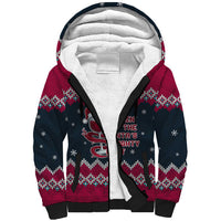 Headin For Santas Naughty Christmas Christmas Sherpa Hoodie Xmas Holiday Patterns - Wonder Print Shop