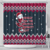 Headin For Santas Naughty Christmas Christmas Shower Curtain Xmas Holiday Patterns - Wonder Print Shop