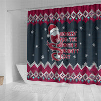 Headin For Santas Naughty Christmas Christmas Shower Curtain Xmas Holiday Patterns - Wonder Print Shop