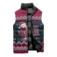 Headin For Santas Naughty Christmas Christmas Sleeveless Puffer Jacket Xmas Holiday Patterns - Wonder Print Shop