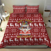 Hippie Car Santa Claus Christmas Bedding Set Xmas Holiday Patterns - Wonder Print Shop