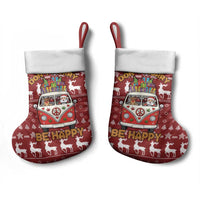 Hippie Car Santa Claus Christmas Stocking Xmas Holiday Patterns - Wonder Print Shop