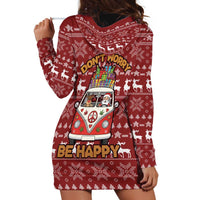 Hippie Car Santa Claus Christmas Hoodie Dress Xmas Holiday Patterns - Wonder Print Shop